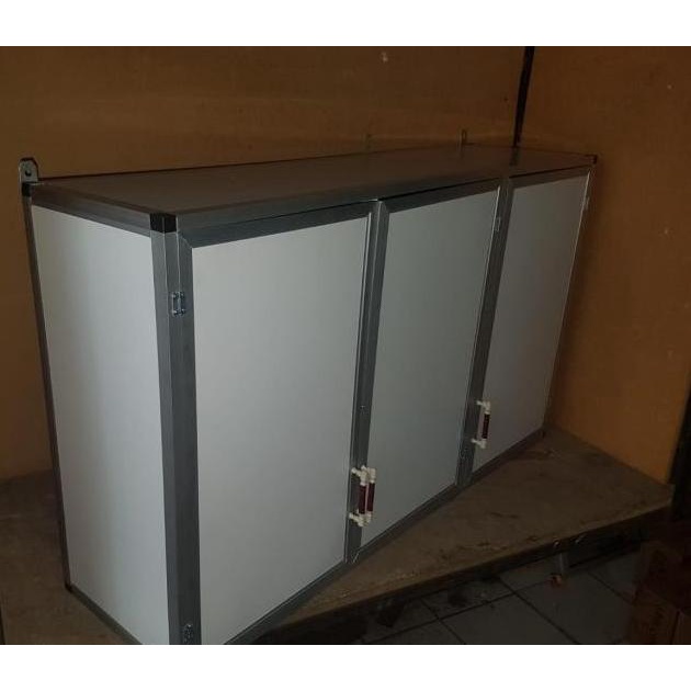 El Rak Gantung Lemari Dapur Kitchen Set Atas Aluminium Acp 3 Pintu Semuasukoko
