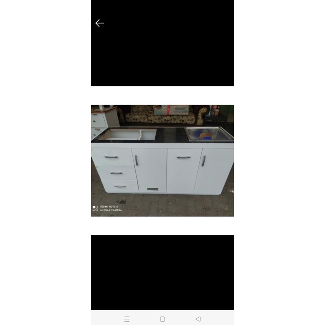 Miliki Meja Dapur Kitchen Set Bawah Tempat Kompor Tanam Dan Slink Rosennie_