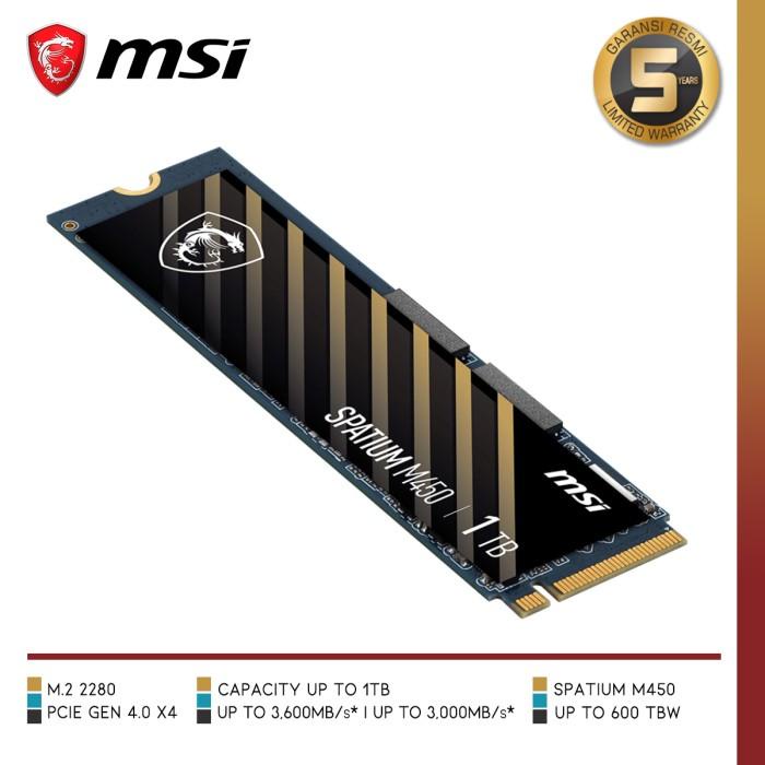 MSI SPATIUM M450 PCIE 4.0 NVME M.2 | SSD M.2 NVME GEN 4 X4