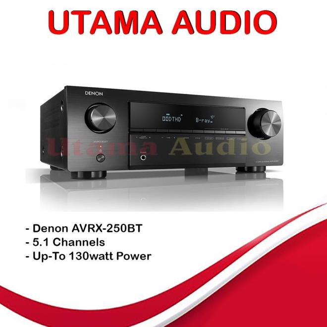 Denon Avrx250Bt Av Receiver 5.1 Ch Avr-X250Bt Bluetooth Avrx-250 Bt