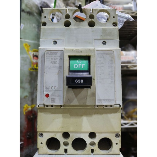 BREAKER MITSUBISHI 3P 630A/MCCB MITSUBISHI NF630-CW 3P 630A