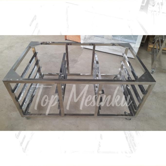 Kaki oven/Meja oven Deck Stainless Steel | Untuk Oven 1 deck 2 tray - MEJA OVEN