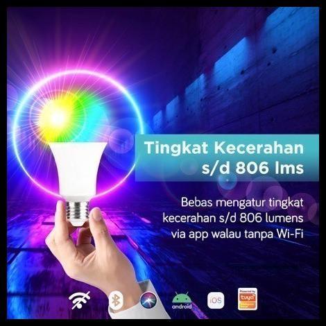 TERLARIS BARDI SMART LED BLUETOOTH 9W RGBWW BULB - ORIGINAL LAMPU