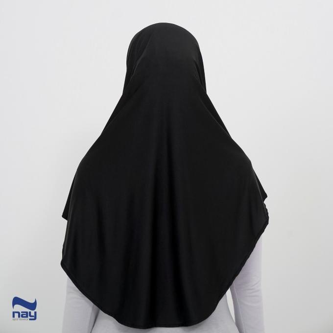 Trend Aisha Hijab Bergo Syar'I (Sport And Daily Hijab) - Black Stok Terbatas