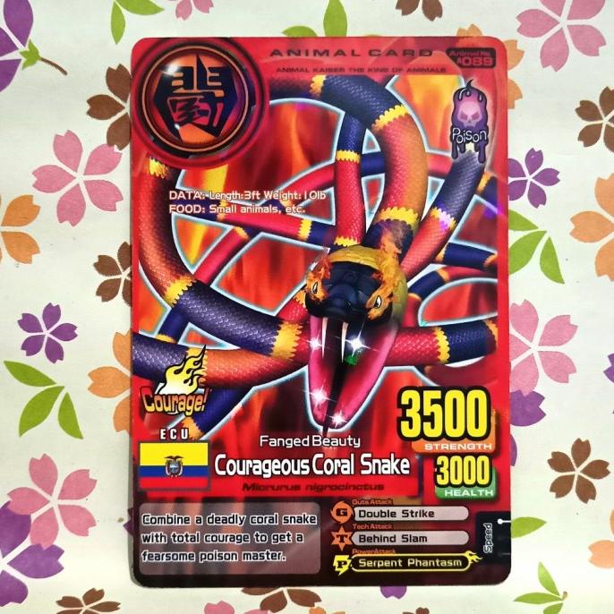 animal kaiser normal courageous coral snake versi 6