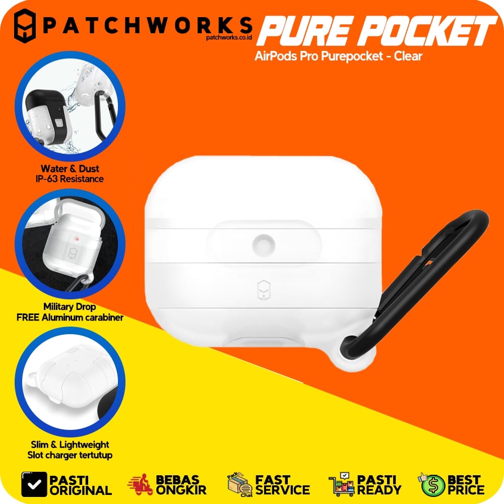 Patchworks AirPods Pro Purepocket Clear Casing Softcase Anti Crack