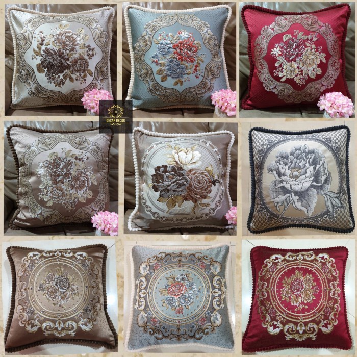 Sarung Bantal Kursi Shabby Chic - Sarung Bantal Sofa Shabby Premium