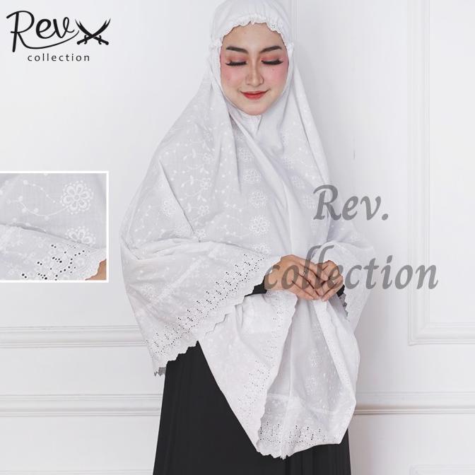 Bergo Putih Bergo Super Jumbo Perlengkapan Umroh Limited Edition
