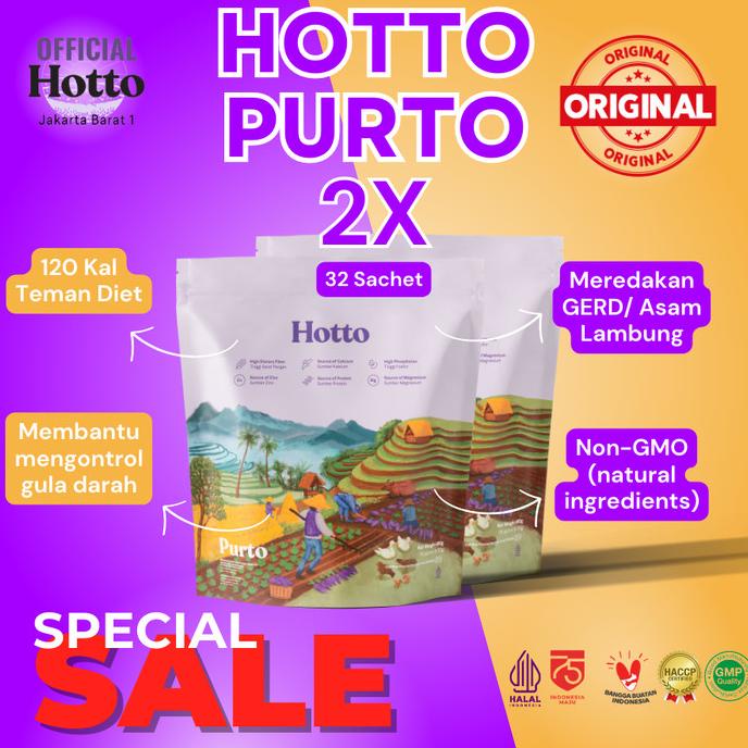 

Campaign Only! Hotto Purto Oat 2 Pouch @16 Sachet (Total 32 Sachet)