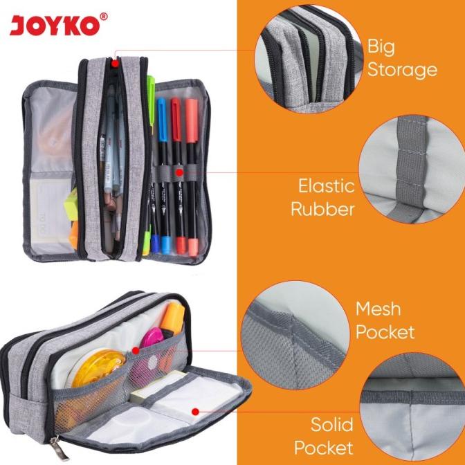 

Kotak Tempat Pensil Pencil Case Joyko Pc-5006 - Black