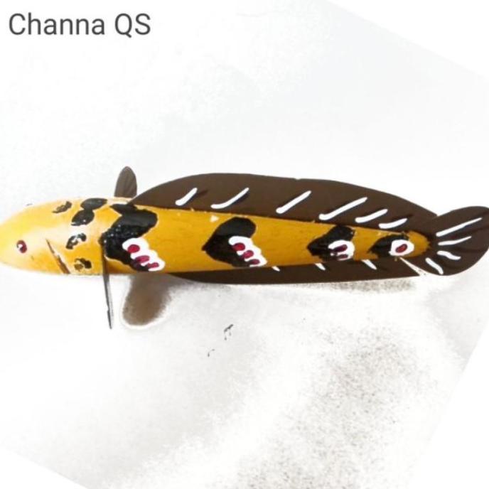 [ patung mainan ikan channa/chana 15cm ]
