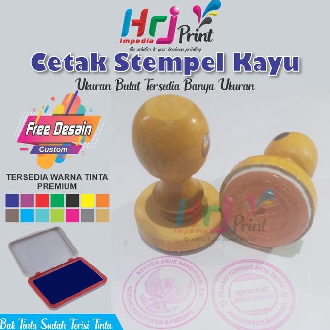 

Cetak Stempel Kayu Ukuran Bulat Desain Custom Suka-Suka Termurah