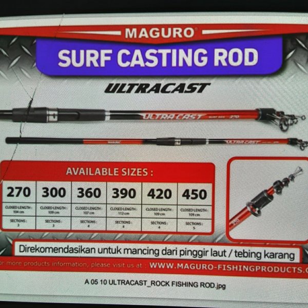 (BK TON) joran maguro surf casting 420 joran maguro ultracast