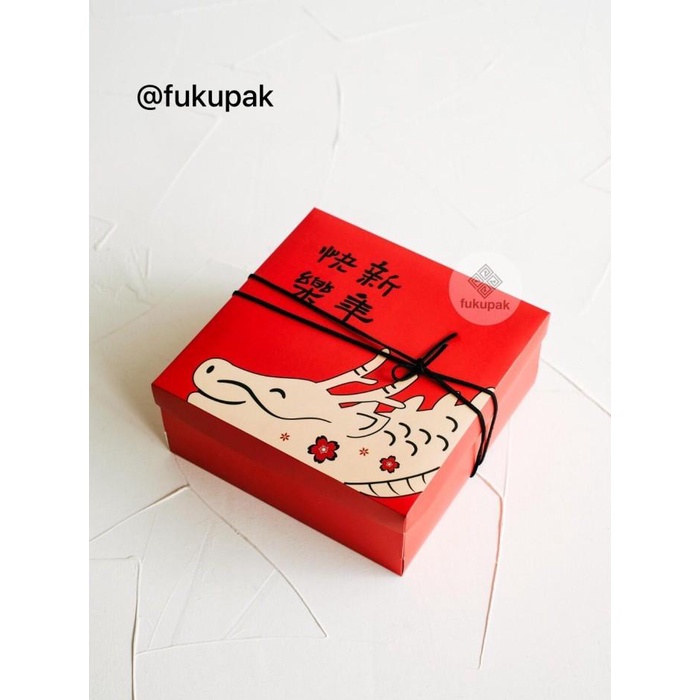 

Box Cny 20X20 (10Pcs), Dus Imlek Kotak Sincia Spiku Lapis Roti Nasi 009