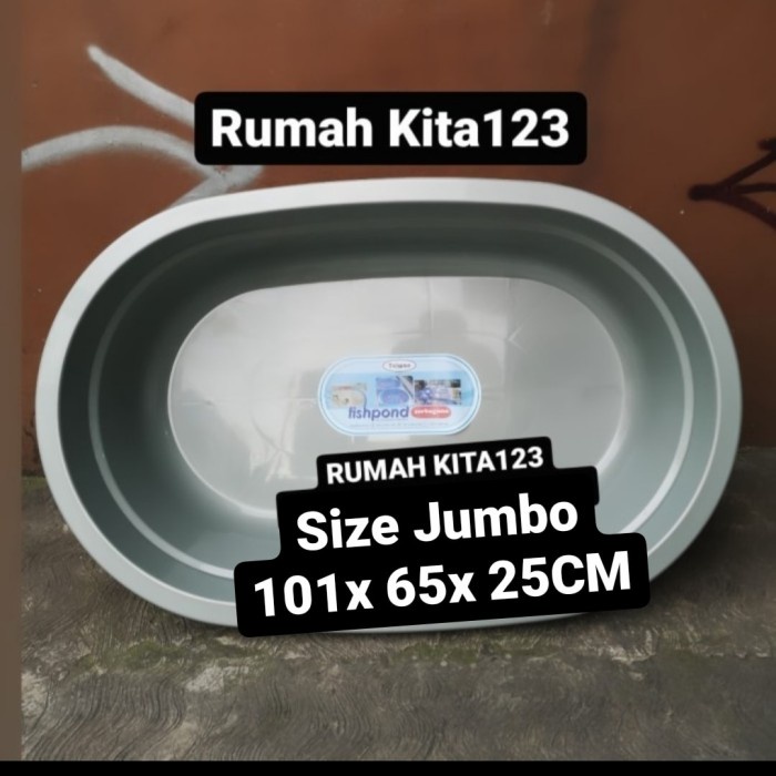 Promo Fishpond Bak Plastik Ikan Besar Jumbo Kolam Plastik Aquarium Kura