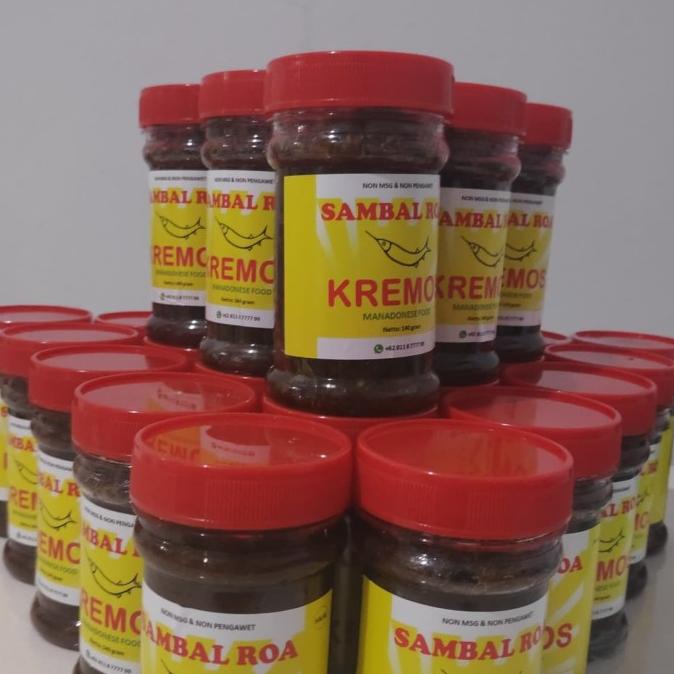 

Paket Reseller Sambal Roa Kremos 100 pcs GM
