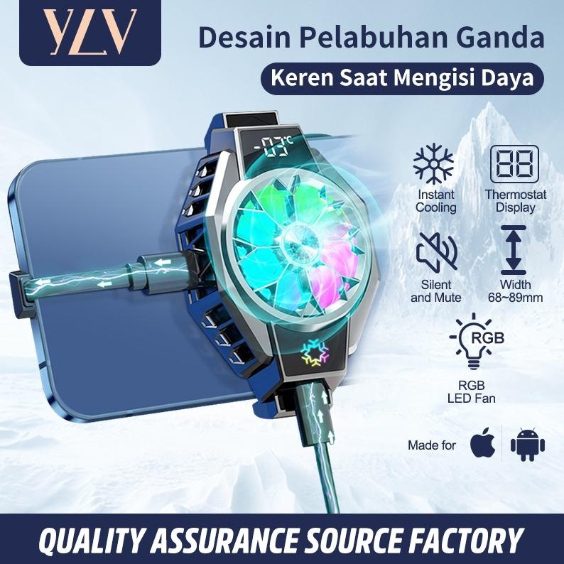 new YLV Fancooler X9 Hp  Fan Cooler Radiator Pendingin HP Cooling Fan Gaming/cooler hp/pendingin hp/