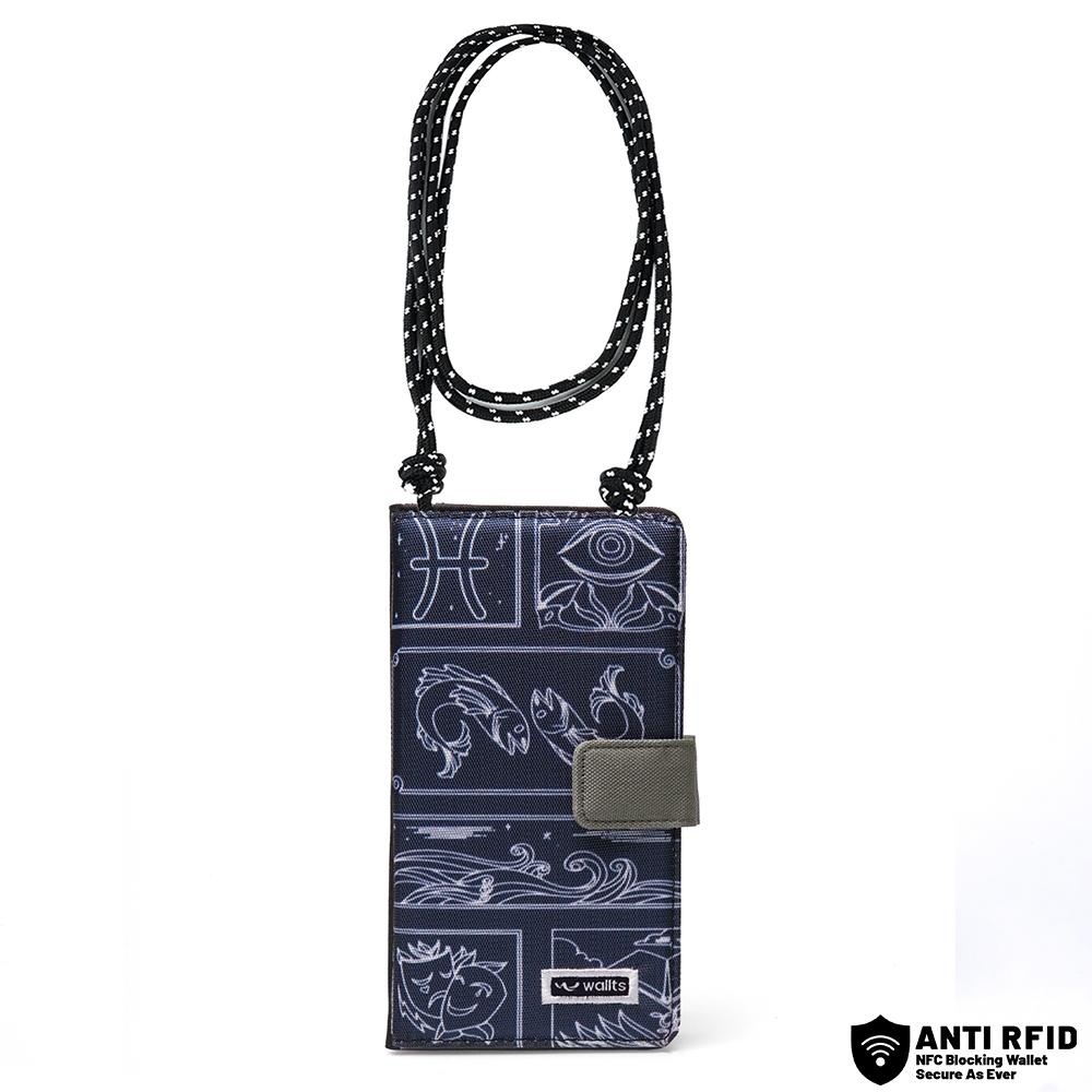PROMO Wallts Delmont Stellar Pisces - Tas Dompet HP Handphone Selempang Wanita dan Pria Phone Wallet