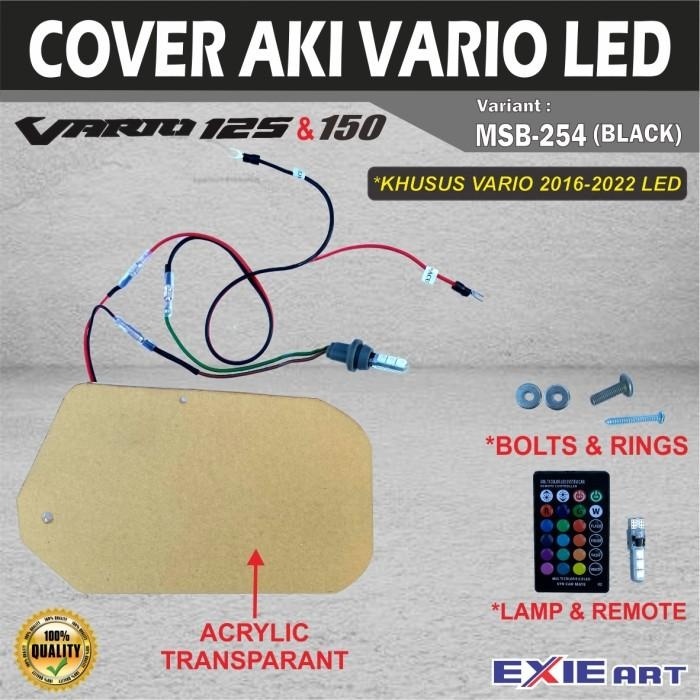 COVER AKI VARIO 125 - 150 LED - AKSESORIS MOTOR - TUTUP AKI VARIO 125 Berkualitas