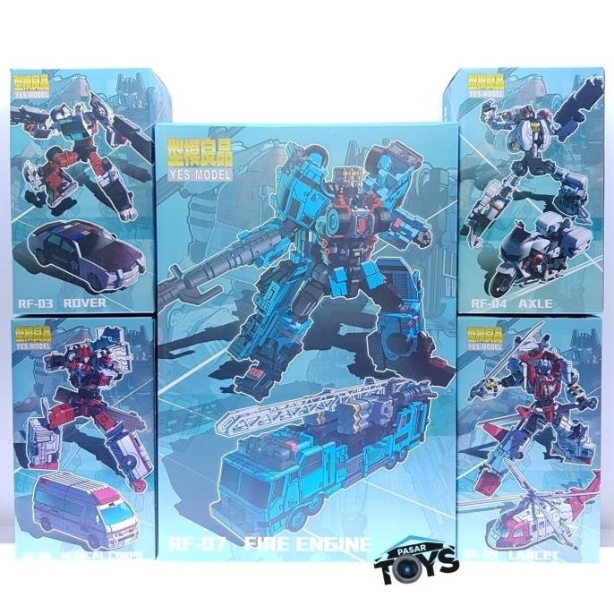 Yes Model MTCM-04 Maketoys Guardia Defensor Combiner Full Set of 5