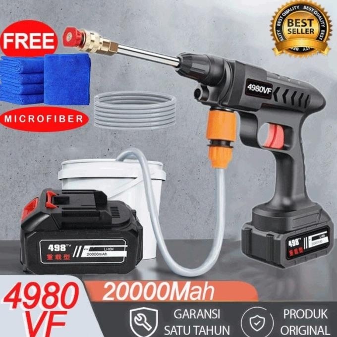 Jet Washer Alat Cuci Mobil Motor Cuci AC Portable Dengan Baterai
