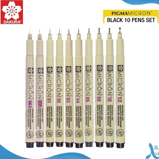 

Drawing Sakura Pigma Cron Set 10 Pigment Ink Pul Gambar