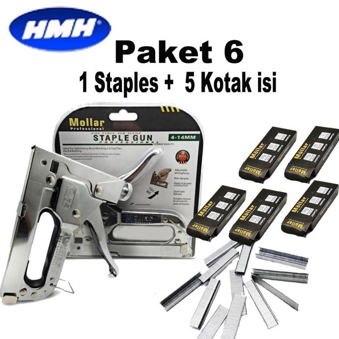 

Staple / Staples Tembak / Staples Jok / Hekter MOLLAR 3 in 1 plus