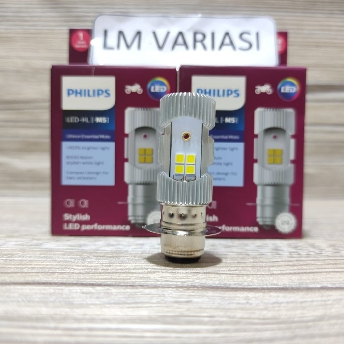 Bohlam Lampu Depan Led Philips Ultinon M5 Motor Original Beat Vario