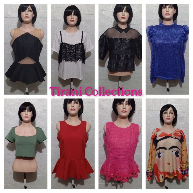 promo harga mulai 10K-30K preloved baju atasan wanita/blouse/brokat/kebaya/kaos/crop top