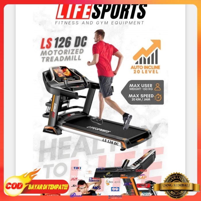 ✅Baru Treadmill Elektrik Ls126 Dc / Treadmill Komersial Ls 126 Multifungsi Berkualitas