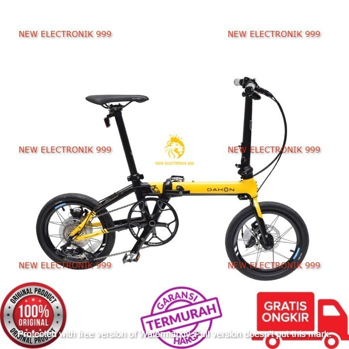 [Original] Dahon Sepeda Lipat K3 Plus 16 Inci Kuning Hitam Terbaru