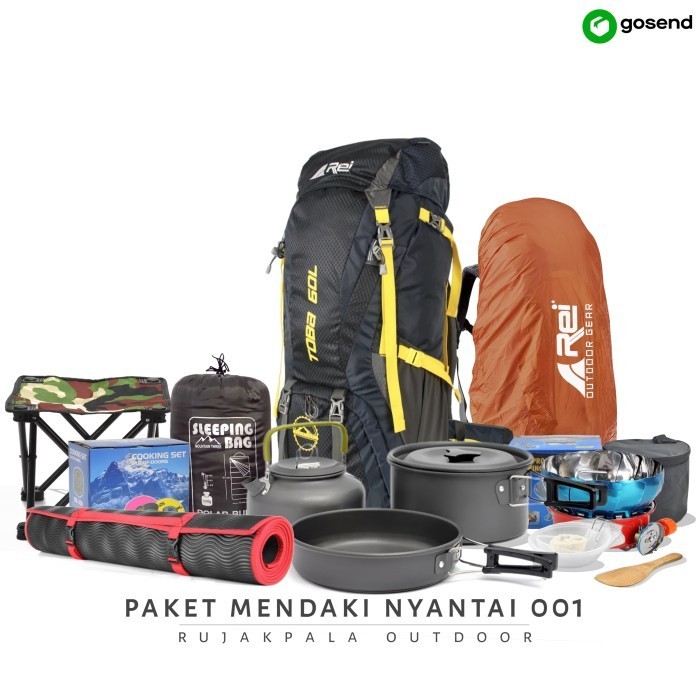 ✅Baru Paket Tas Hikking Arei Toba Tas Mendaki Gunung Keril Rei Carrier Arei Berkualitas