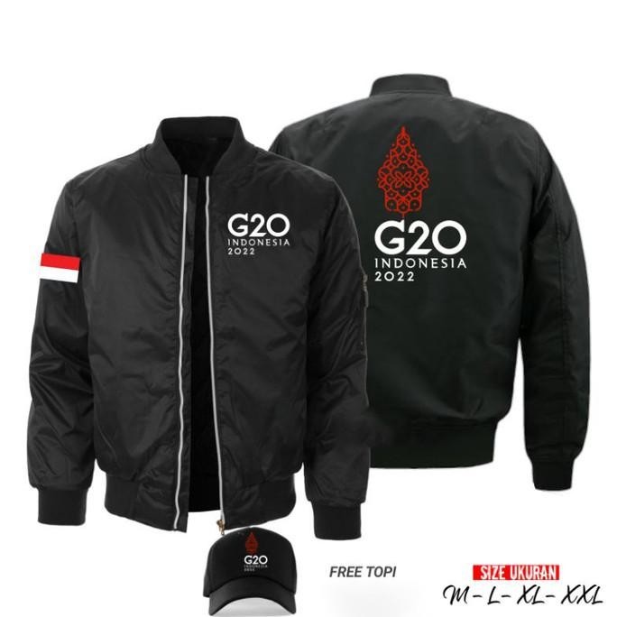 NEW PRODUK G20 - JAKET BOMBER G20 INDONESIA GRATIS TOPI G20 