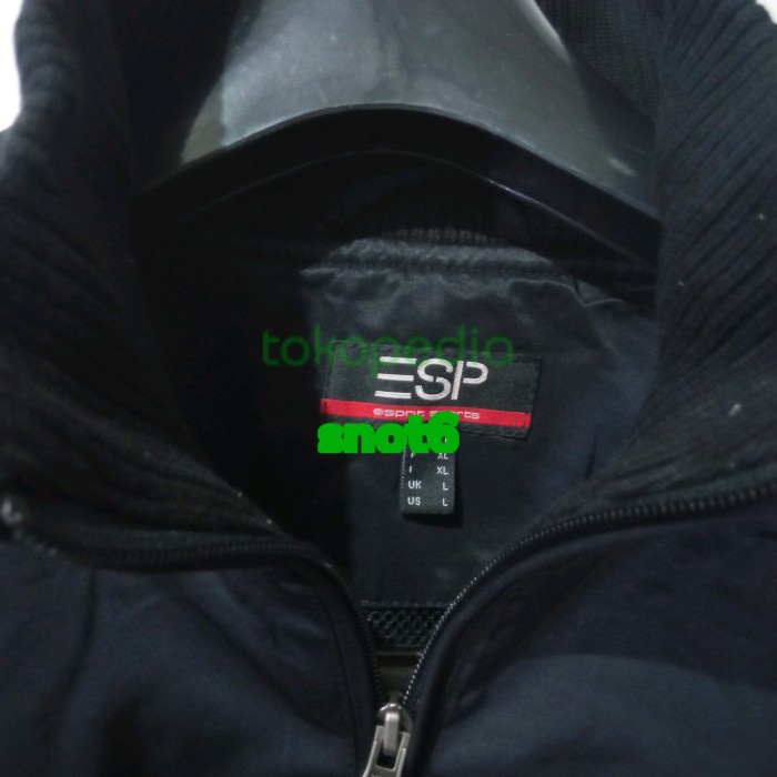 ✅New Jaket Esprit Edc Original Premium Bomber Body Full Black Series Jacket Limited