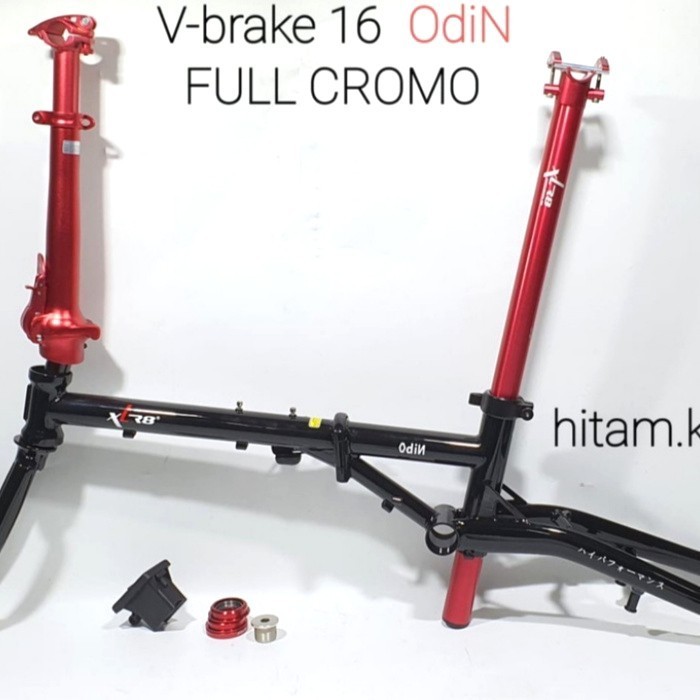 ✅New Frame Set Folding Bike Xlr8 Odin 16Inch Full Chromoly Terbatas