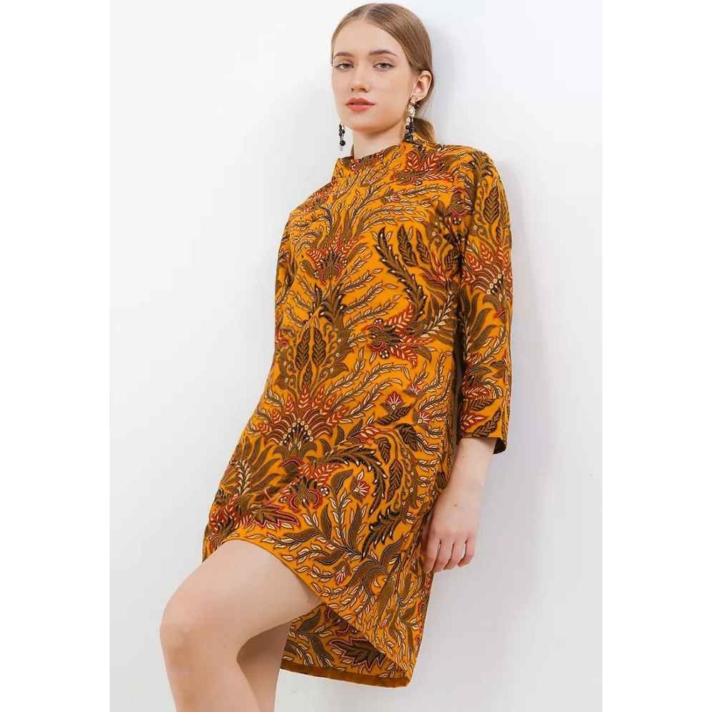 ✅New Dress Batik Wanita Danar Hadi R1 Katun Batik Print Sekar Junjung Draja Berkualitas