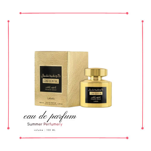 ✅New Parfum Original - Confidential Private Gold Lattafa Edp 100Ml Diskon