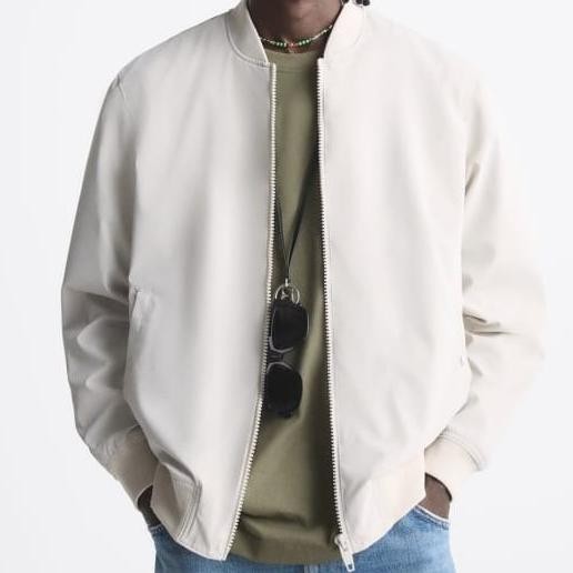 READY STOCK BASIC BOMBER JACKET JAKET ZARA MAN ORIGINAL 