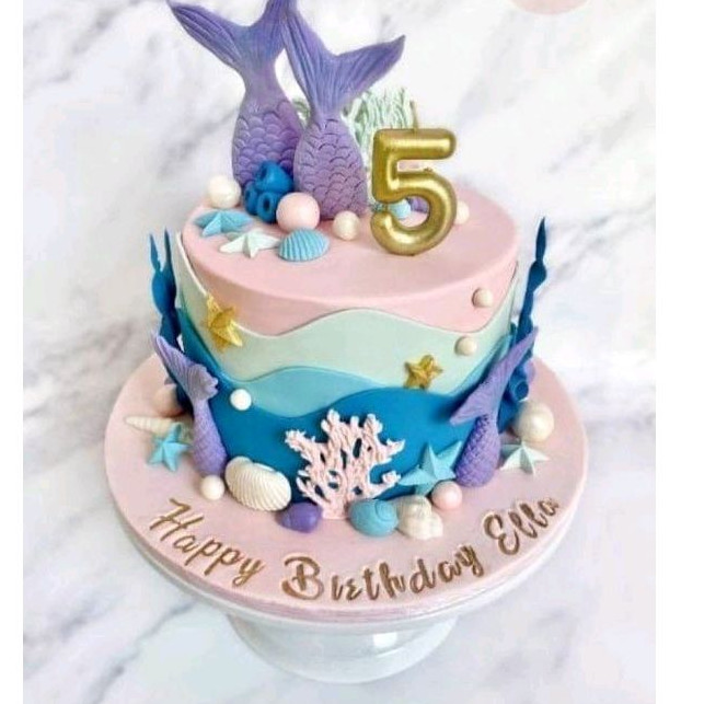 

mermaid fondant cover