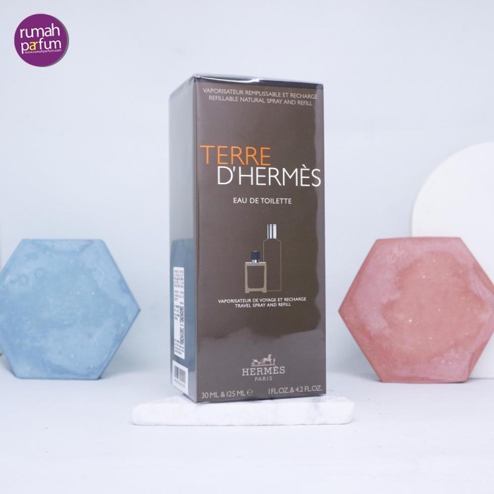 ✅New Ori Hermes Parfum Original Terre D Hermes Man Edt Refillable Set Terbatas