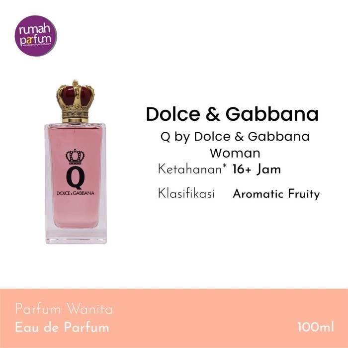 ✅New Ori Parfum Wanita Dolce  Gabbana Q By Dolce  Gabbana Woman 100 Ml Berkualitas