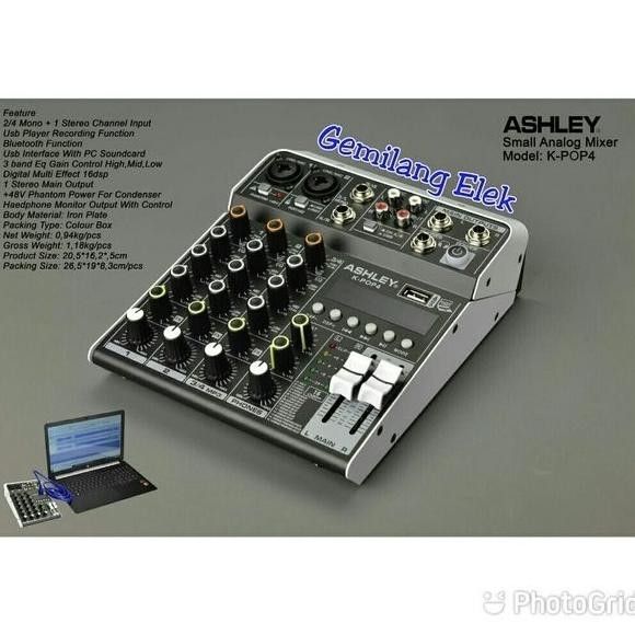 Mixer Audio Ashley K-Pop 4 / Audio Mixer Ashley K-Pop 4