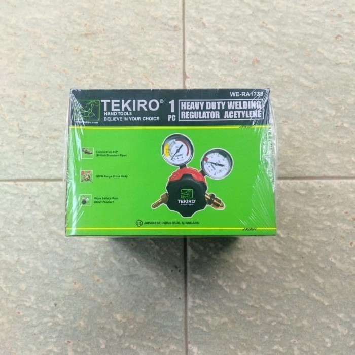 TEKIRO Heavy Duty Regulator Acetylene regulator tabung asitilin