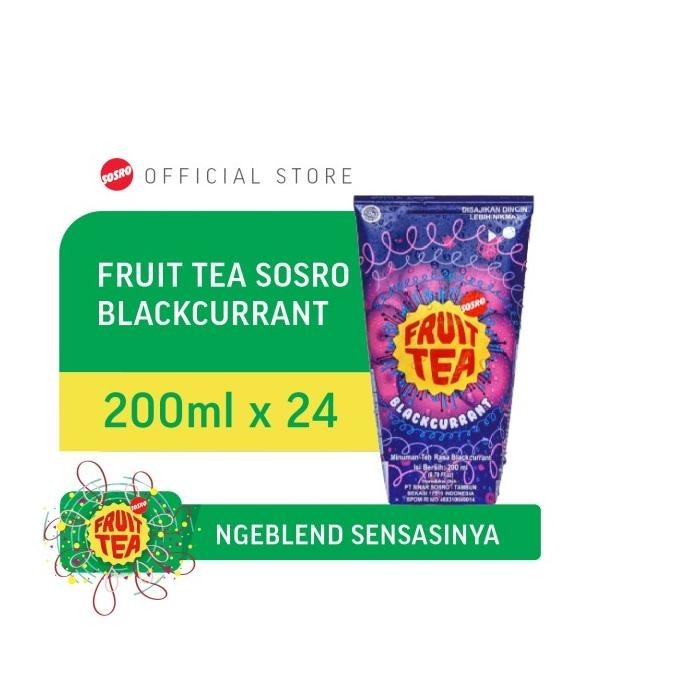 

New - Fruit Tea Sosro BlackCurrant Genggam 200ml isi 24 pcs