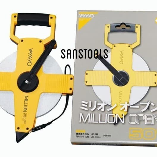 ✅Original Measuring Tape Reel Yamayo Million 50M Meteran Gulung Tancap 50 Meter Terbaru