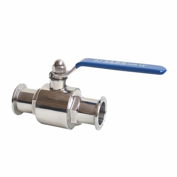 ✅Termurah Ball Valve Sanitary 1 Inch Stainless 316 / Stop Kran 2 Way Ferrule Diskon