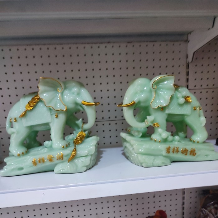 [Baru] Pajangan Gajah Fiber Xl/Pajangan Fiber/Patung Gajah Limited