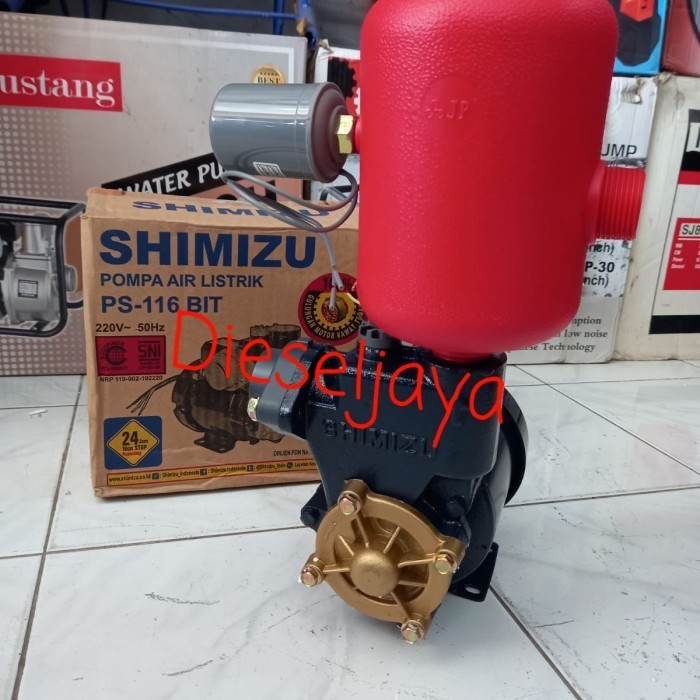 ✨Ori Mesin Pompa Air Shimizu Ps-116 Bit  Tabung Plastik  Otomatis Berkualitas