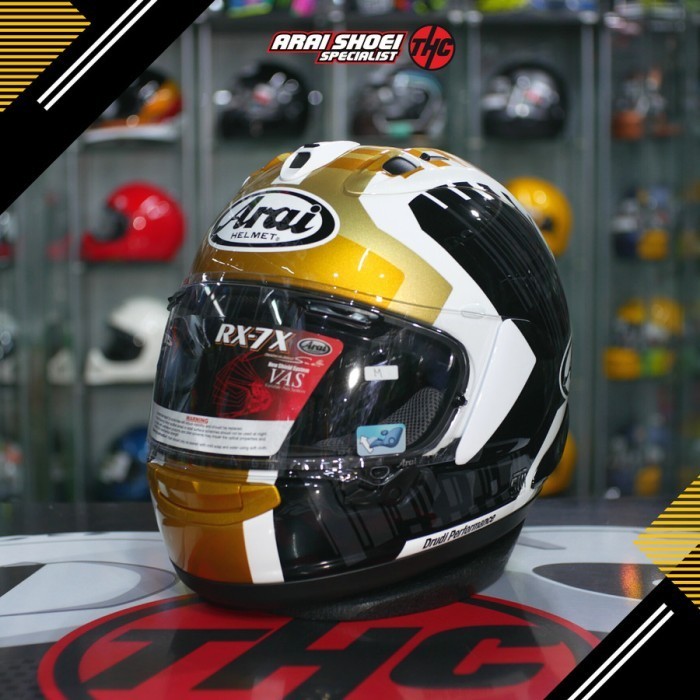[New] Arai Helmet Rx-7X Rea Sb Gold Berkualitas
