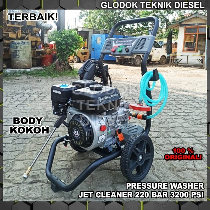 [Ori] Mesin Jet Cleaner Gasoline High Pressure Washer 220 Bar 3200 Psi Ori Terbatas